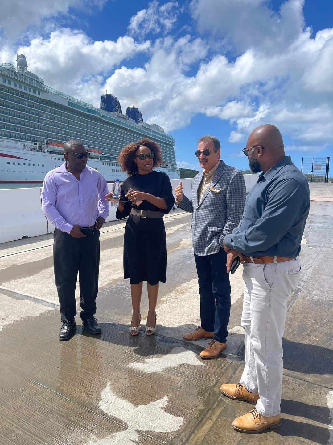 Fernandez toured the 5th berth facility where the vessel will be docked