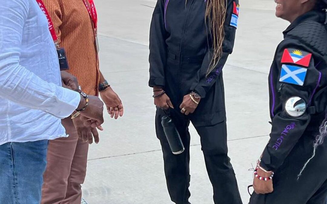 Tourism CEO plans to discuss tourism with Keisha and Anastasia after space trip.