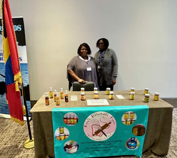 Nakima Williams promotes local products at trade forum