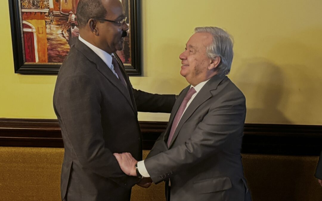 Prime Minister Browne praised for Leadership role by UNSG