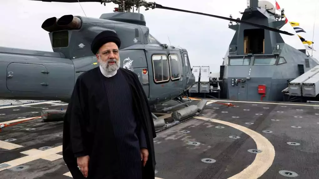 Helicopter carrying Iranian president Ebrahim Raisi makes crash landing and is still to be found