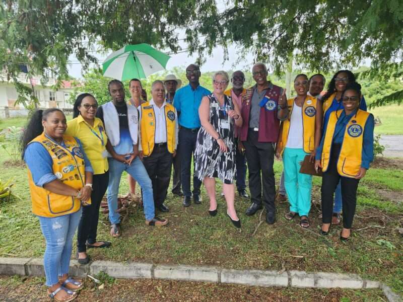 The UWI Five Islands and Lions Club of Antigua collaborate on Tree Planting Exercise
