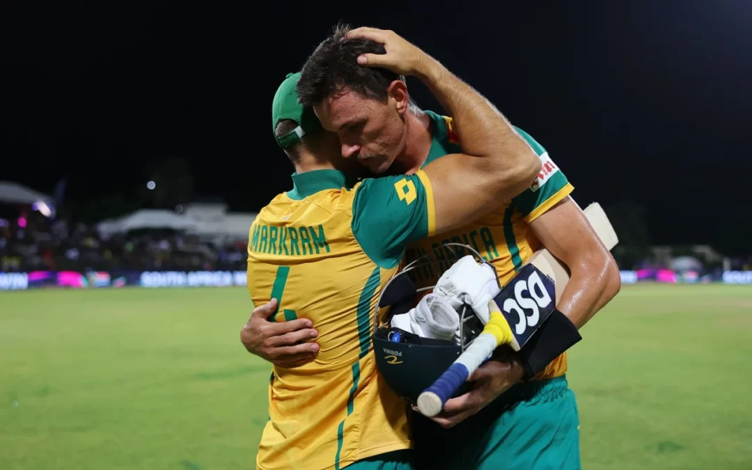 South Africa knock West Indies out to enter semi-final with nervy win