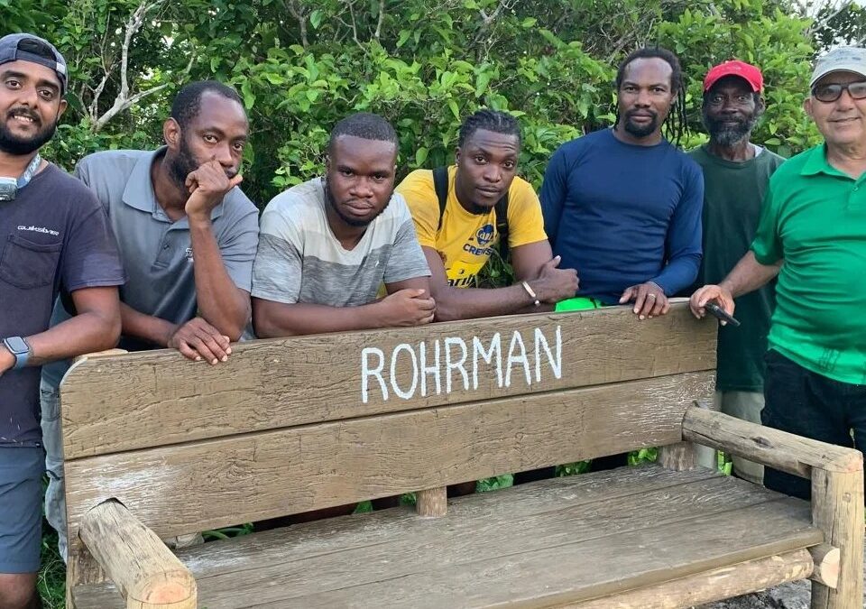 Rohrman Sports Association Dedicates New Hiking Trail Bench in Honor of Andre Simon