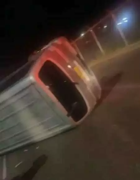 VIDEO: Eleven Hotel Workers Injured As Bus Overturns