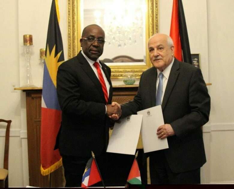 Antigua and Barbuda has made good on its commitment to establish formal diplomatic ties with the State of Palestine.