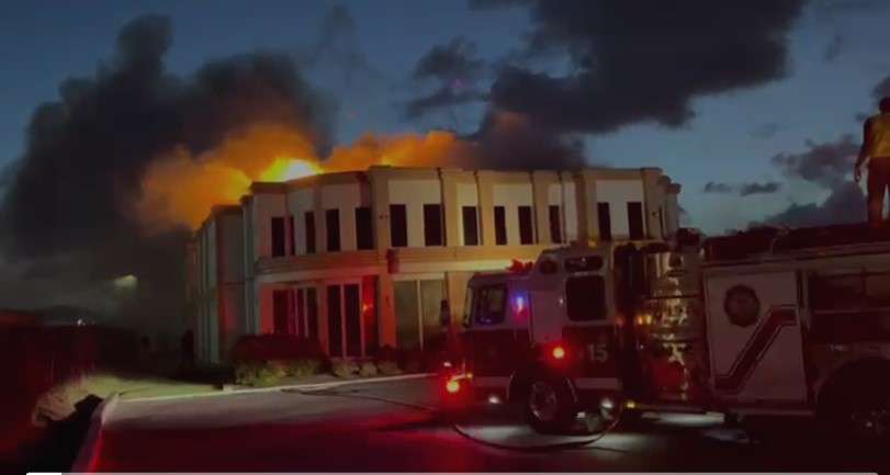 LIVE: Hours Later the Fire at Lighting Expo Rages On