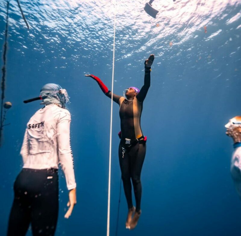 Christal Clashing Makes History Again: Sets First Female Freediving Record for Antigua and Barbuda.