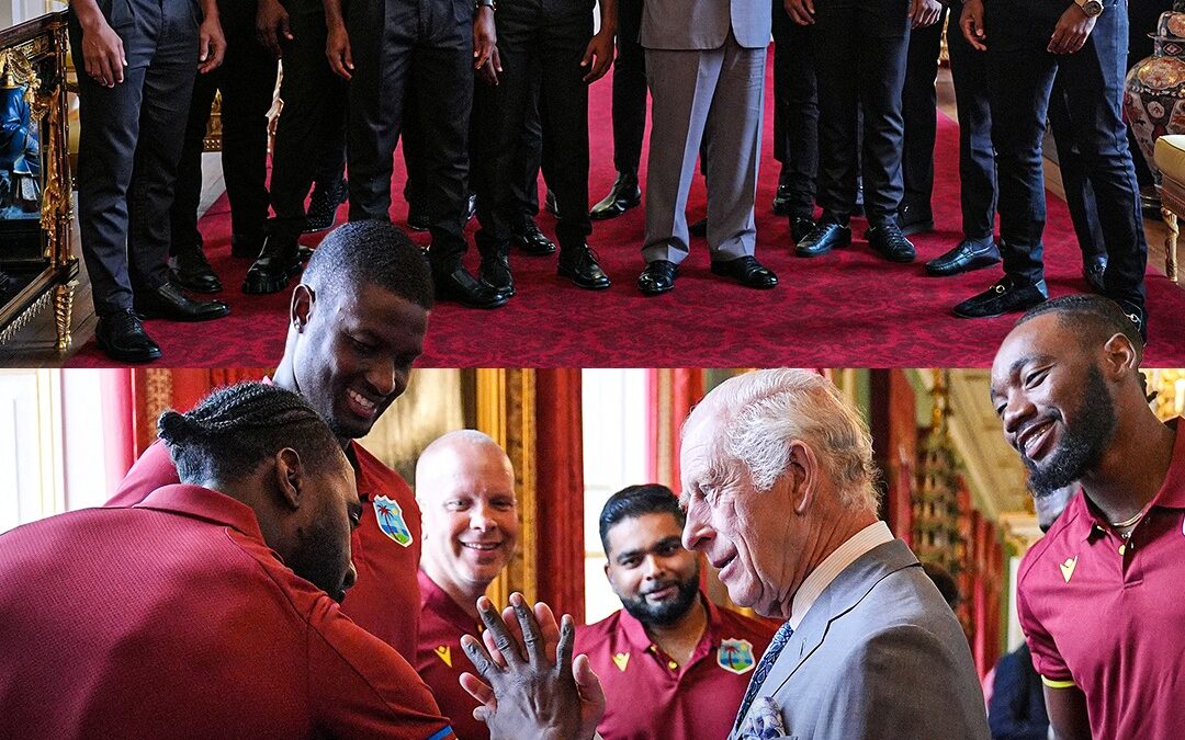 King Charles III Hosts West Indies Cricket Team at Buckingham Palace Before First Test Against England