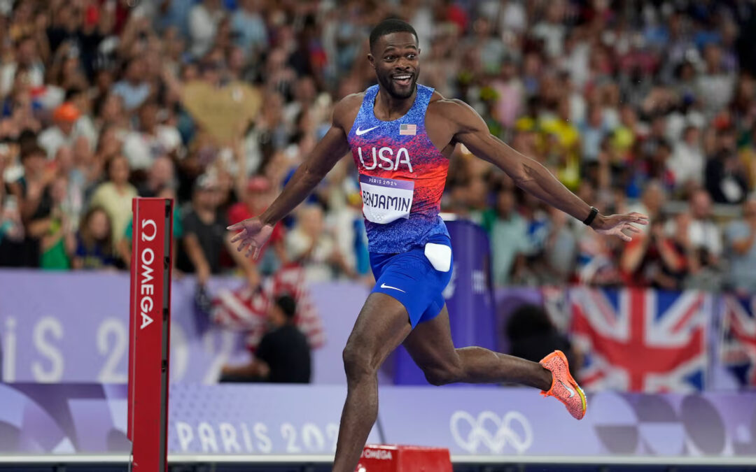 Son of the Soil, Rai Benjamin Wins First Olympic Gold for USA