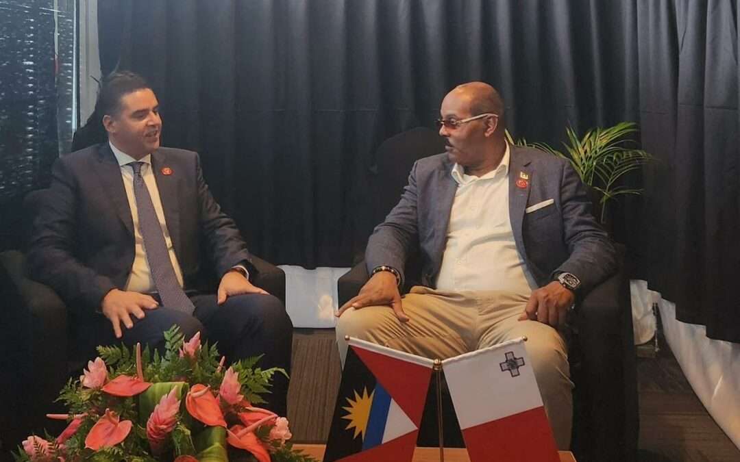Prime Minister Gaston Browne engages in Bilateral Meeting with Honourable Dr. Ian Borg, Deputy Prime Minister of the Republic of Malta