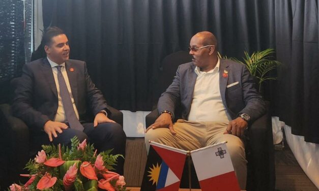 Prime Minister Gaston Browne engages in Bilateral Meeting with Honourable Dr. Ian Borg, Deputy Prime Minister of the Republic of Malta