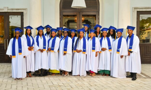 ANTIGUAN TEAM MEMBERS AMONG GRADUATES OF SANDALS LEADERSHIP DIPLOMA PROGRAMME.