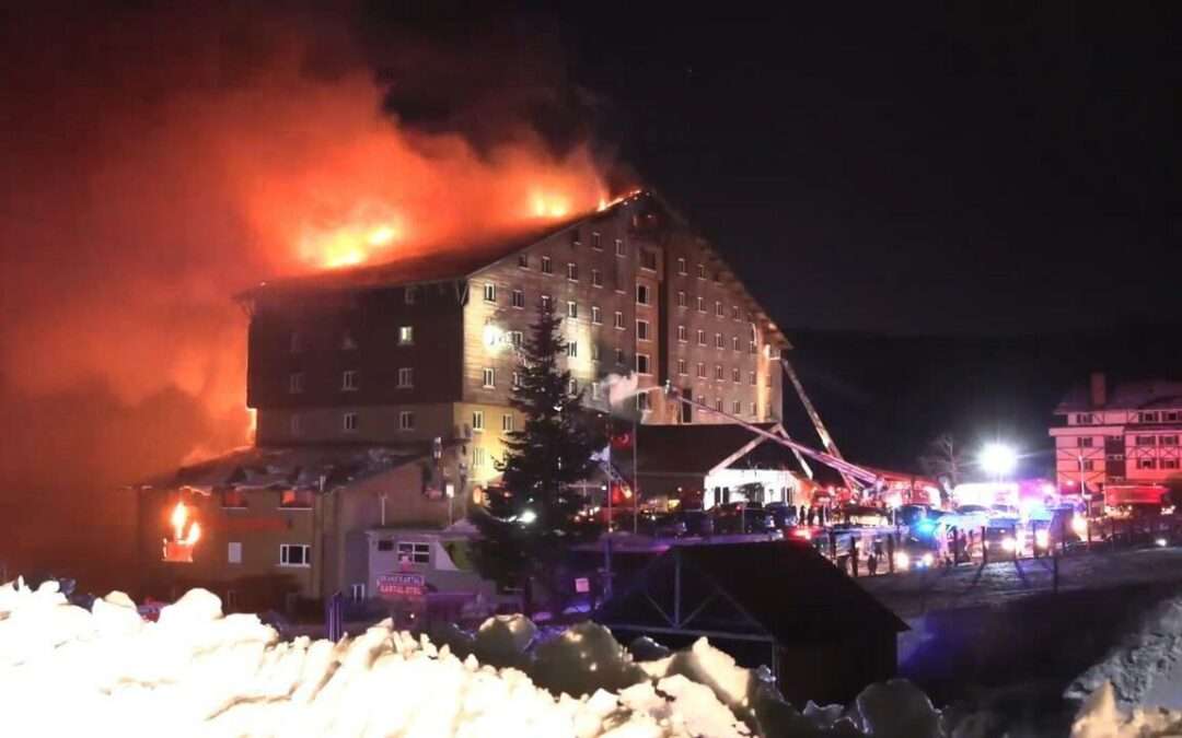 Fire at Turkish ski resort hotel kills 10 with dozens more injured