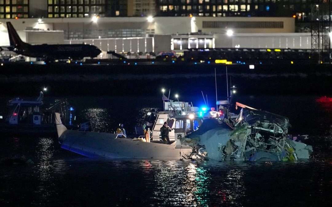 19 bodies found after American Airlines Flight collides with helicopter mid-air.