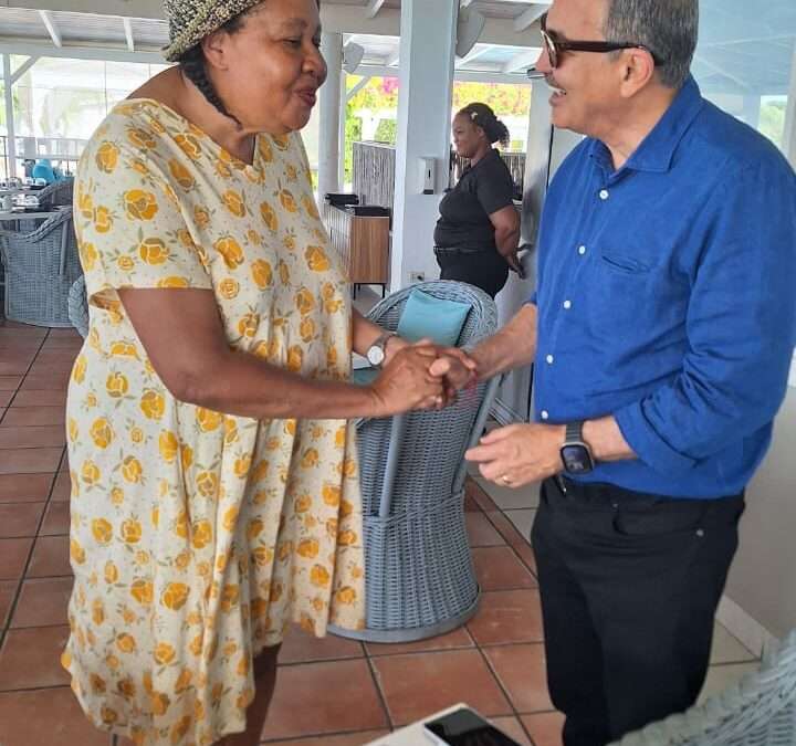 Minister Fernandez and Renowned Antiguan Writer Jamaica Kincaid Engage in Profound Dialogue on History, Culture, and Identity