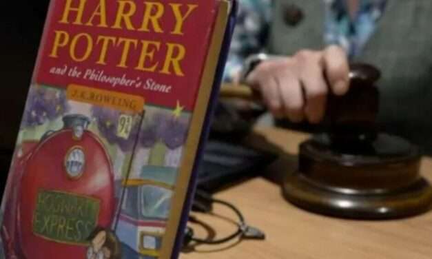 Harry Potter book rescued from a bin sells at auction for £21,000