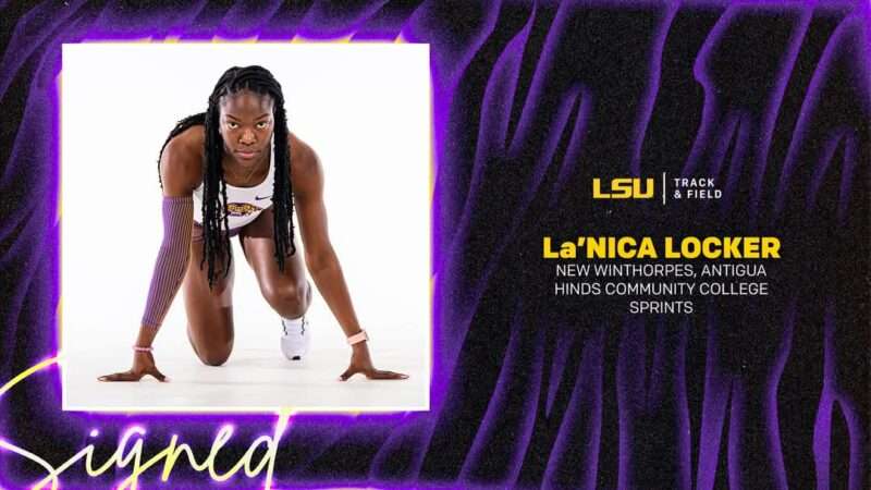 Antiguan Sprinter La’Nica Locker Signs with LSU Track Program