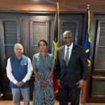 Governor General Sir Rodney Williams Welcomes Honorary Consul Vijay Tewani and Atlantic Solo Rower Ananya Prasad