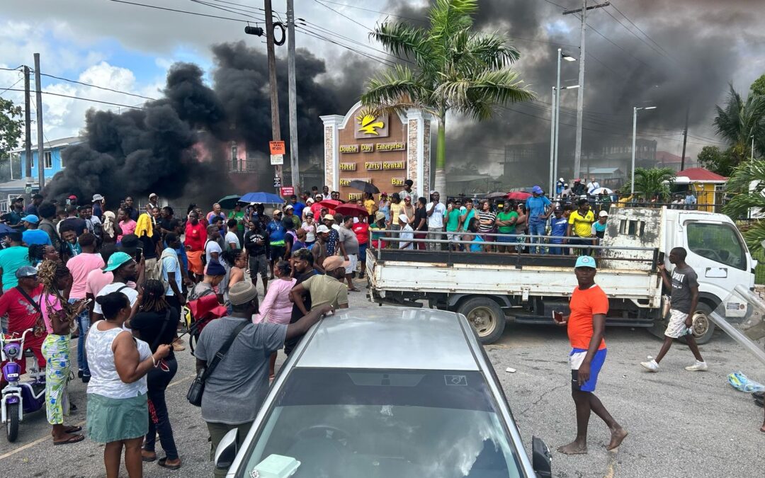 VIDEO: Hotel Set Ablaze in Guyana After Tragic Murder of 11-Year-Old Girl