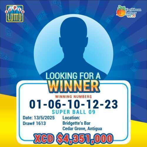 Lotto Jackpot Awaits Lucky Antiguan as $4.35 Million Prize Remains Unclaimed