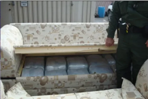 $180,000 WORTH OF CANNABIS FOUND HIDDEN INSIDE SOFA