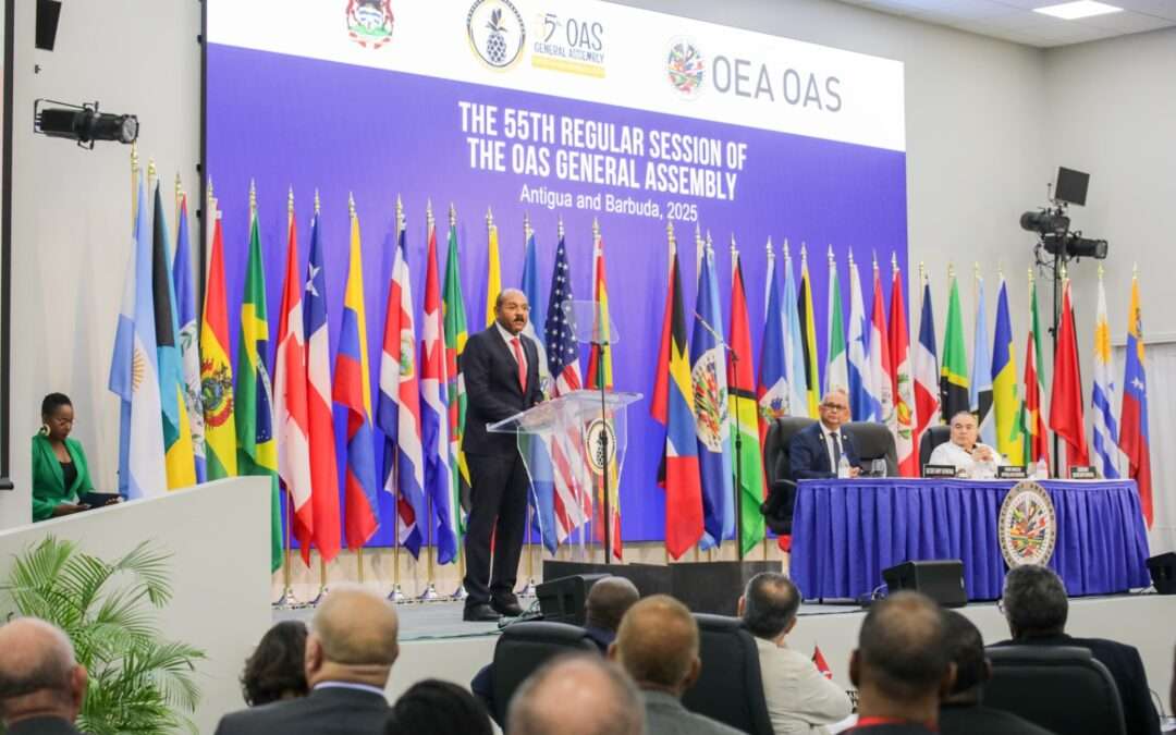 Prime Minister Gaston Browne Opens 55th OAS General Assembly with Powerful Call for Collective Action, Peace, and Regional Transformation
