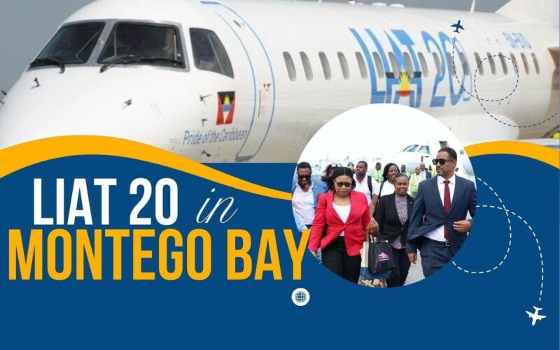 LIAT 20 celebrates its inaugural flight to Montego Bay, Jamaica