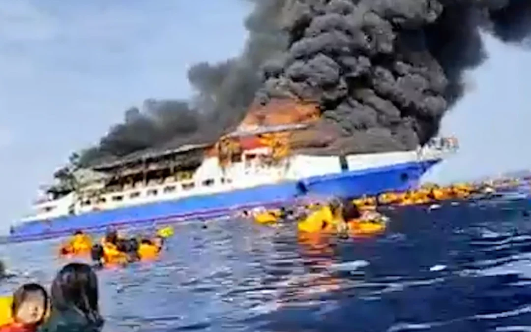 Pregnant woman among five dead in shocking Indonesian ferry fire