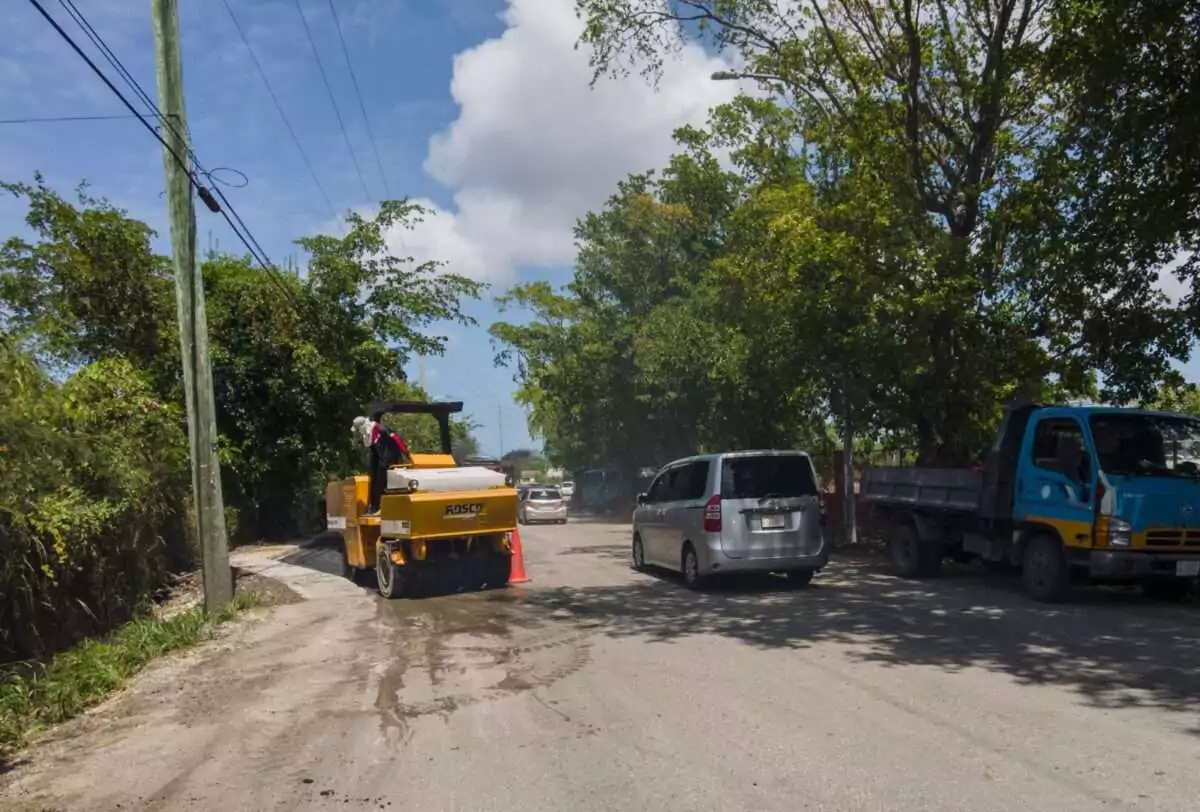 Approved roadwork is now in progress in the Sea View Farm area according to Ministry of Works