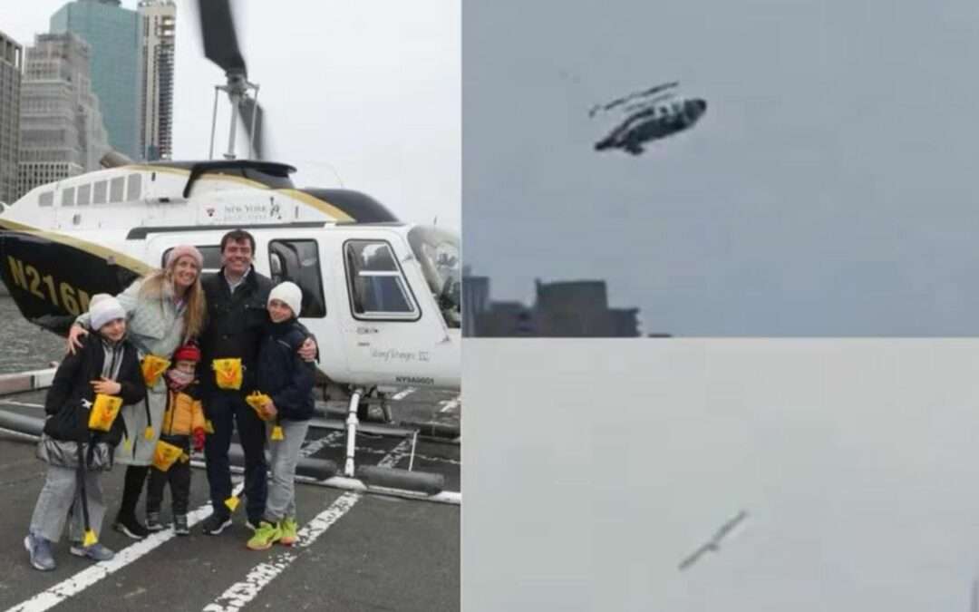 Tourist helicopter crashes into the Hudson River killing all onboard including a family of five