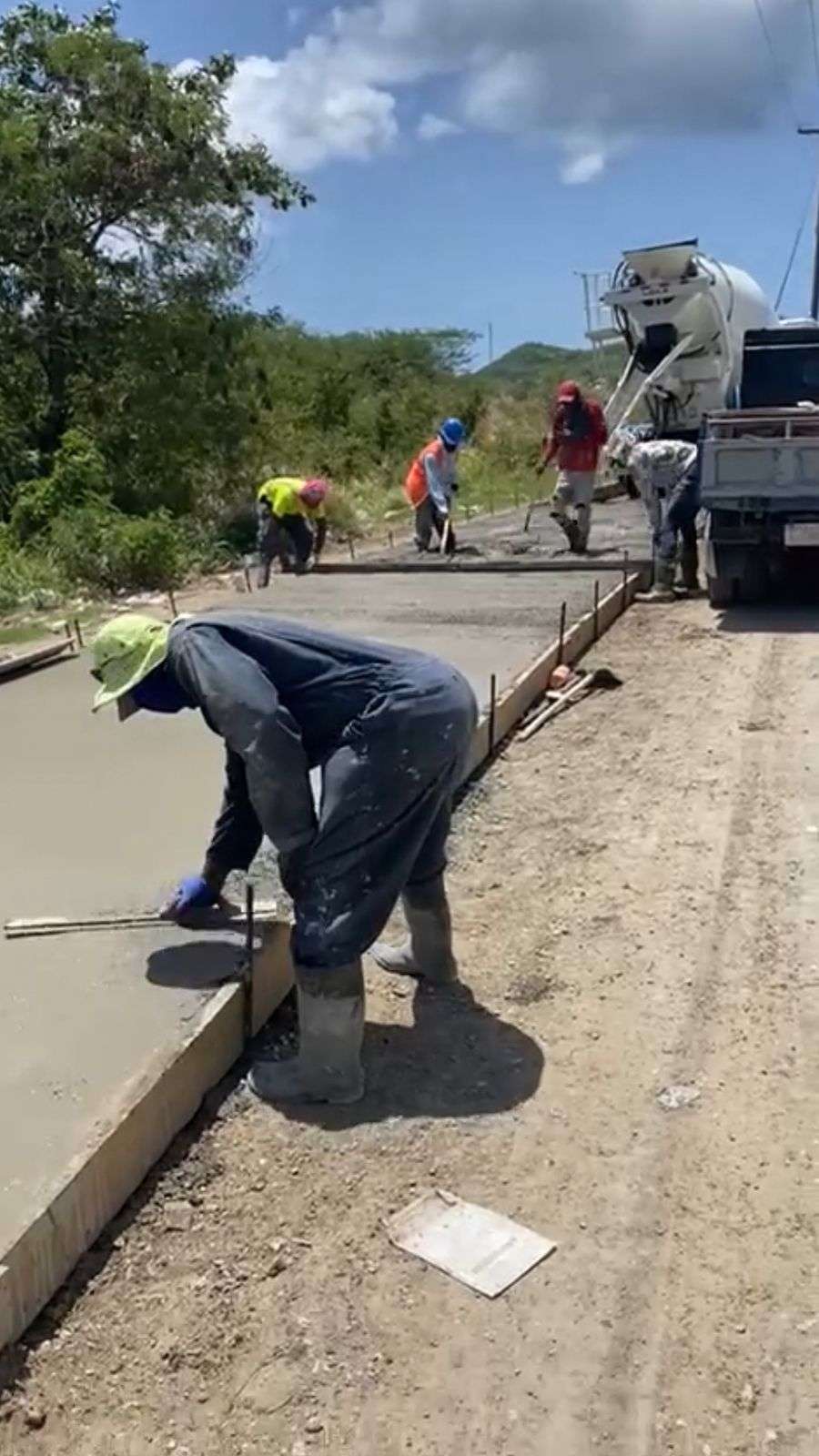 VIDEO: Concrete Works Begin to Improve Road Access to Cooks Landfill