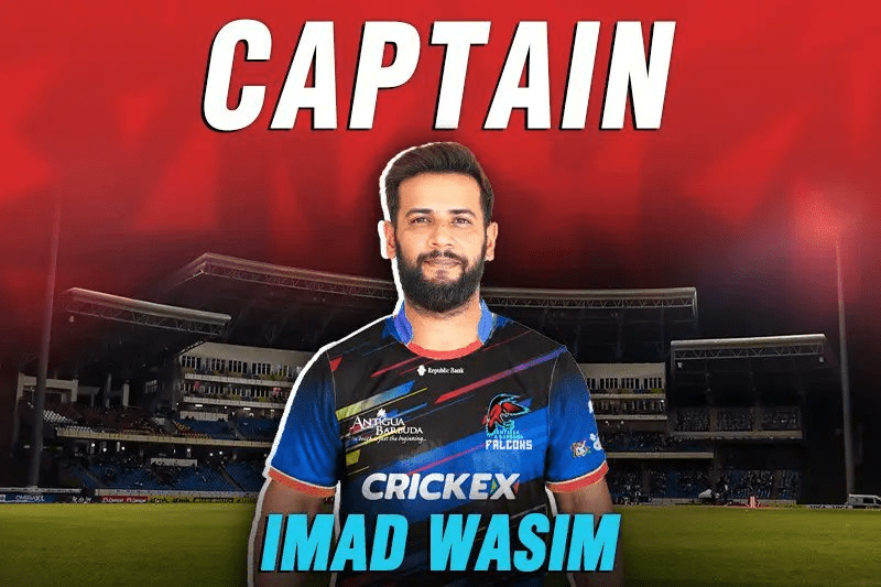Antigua and Barbuda Falcons Name Imad Wasim Captain for 2025 CPL Season