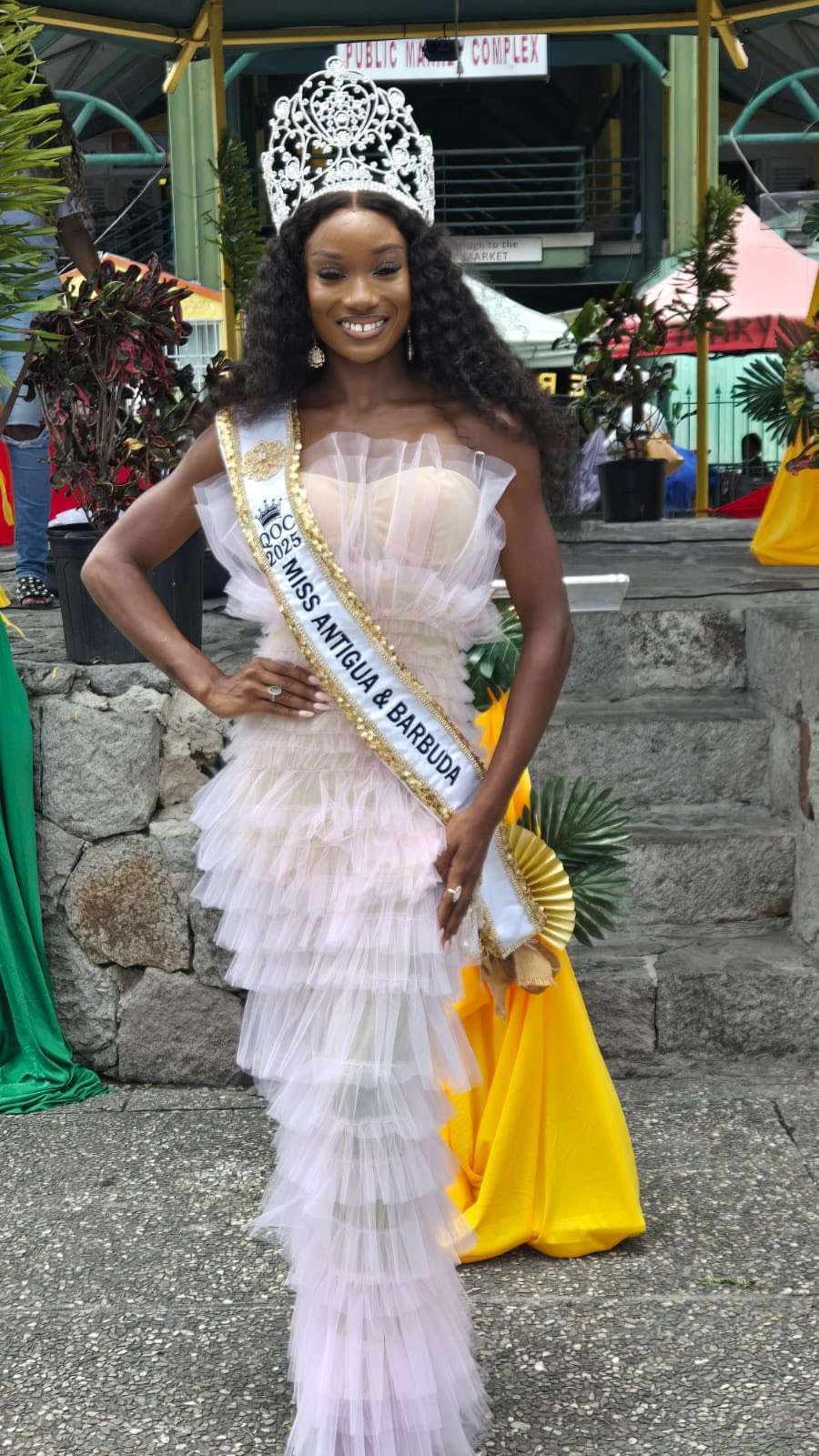 Kia Kirwan, made her island proud with a remarkable showing in Miss Caribbean Culture Queen Pageant