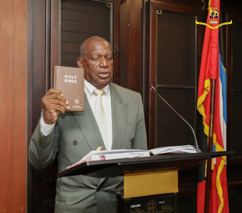 Lt. Col. Alando Michael Sworn in as Industrial Court Member in Antigua and Barbuda