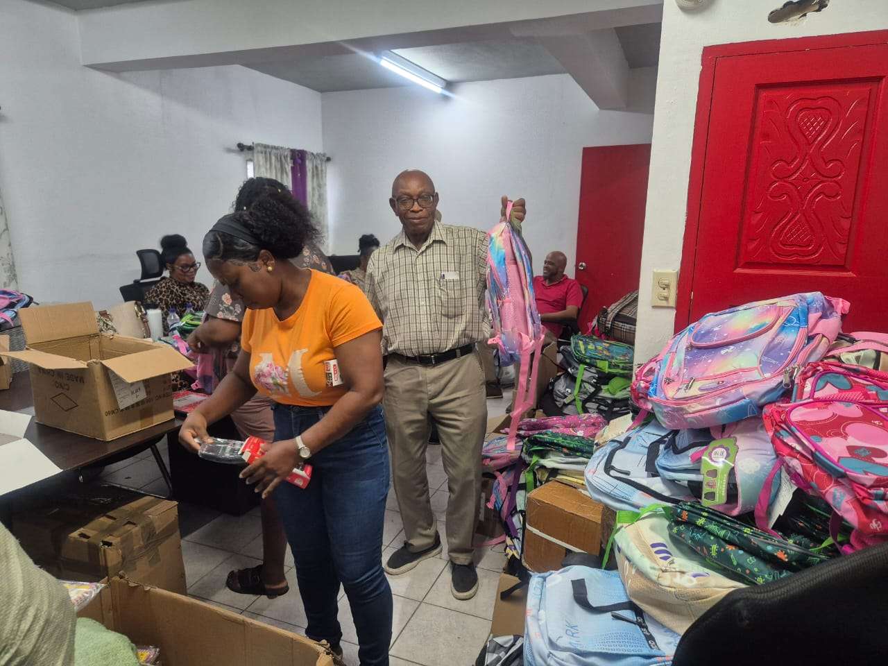 Social Protection Board Distributes Back-to-School Supplies