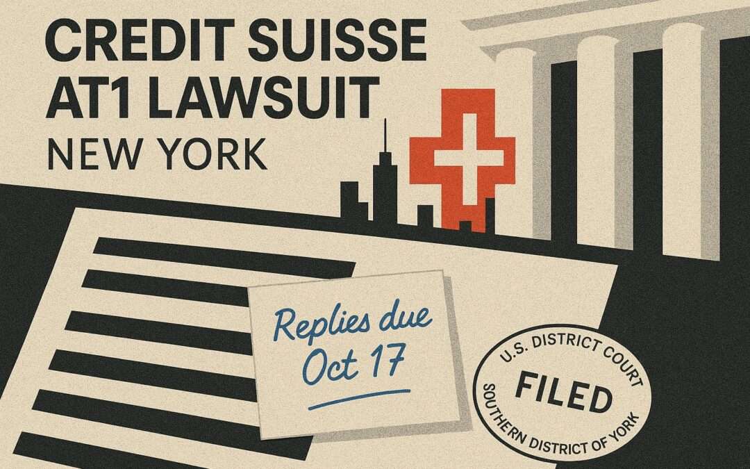 New York AT1 Lawsuit: Credit Suisse and FINMA Claim Privilege, again