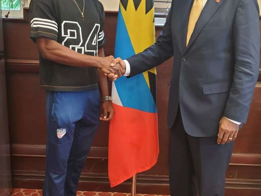 Sir Molwyn Joseph Backs Young Footballer’s International Ambitions