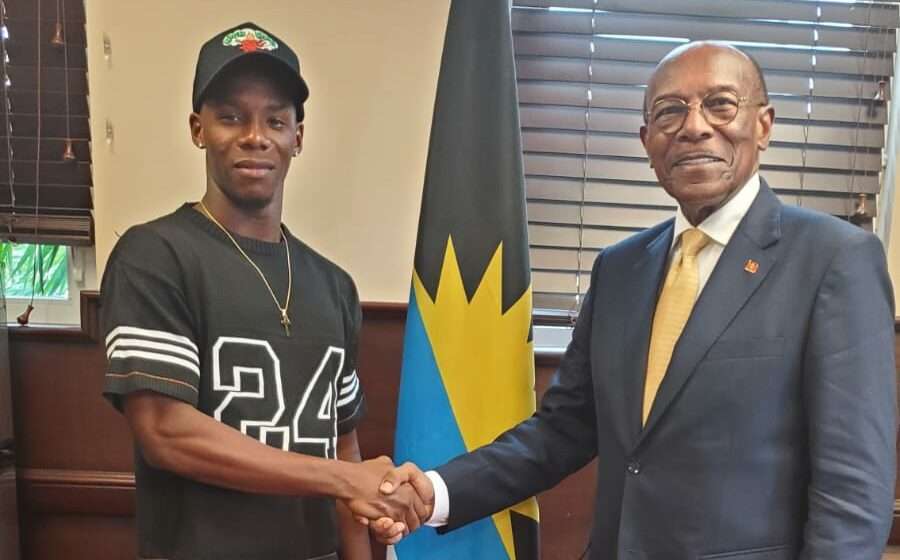 Sir Molwyn Joseph Backs Young Footballer’s International Ambitions