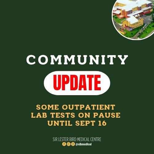 SLBMC Laboratory to Pause Select Testing Services September 9–15 