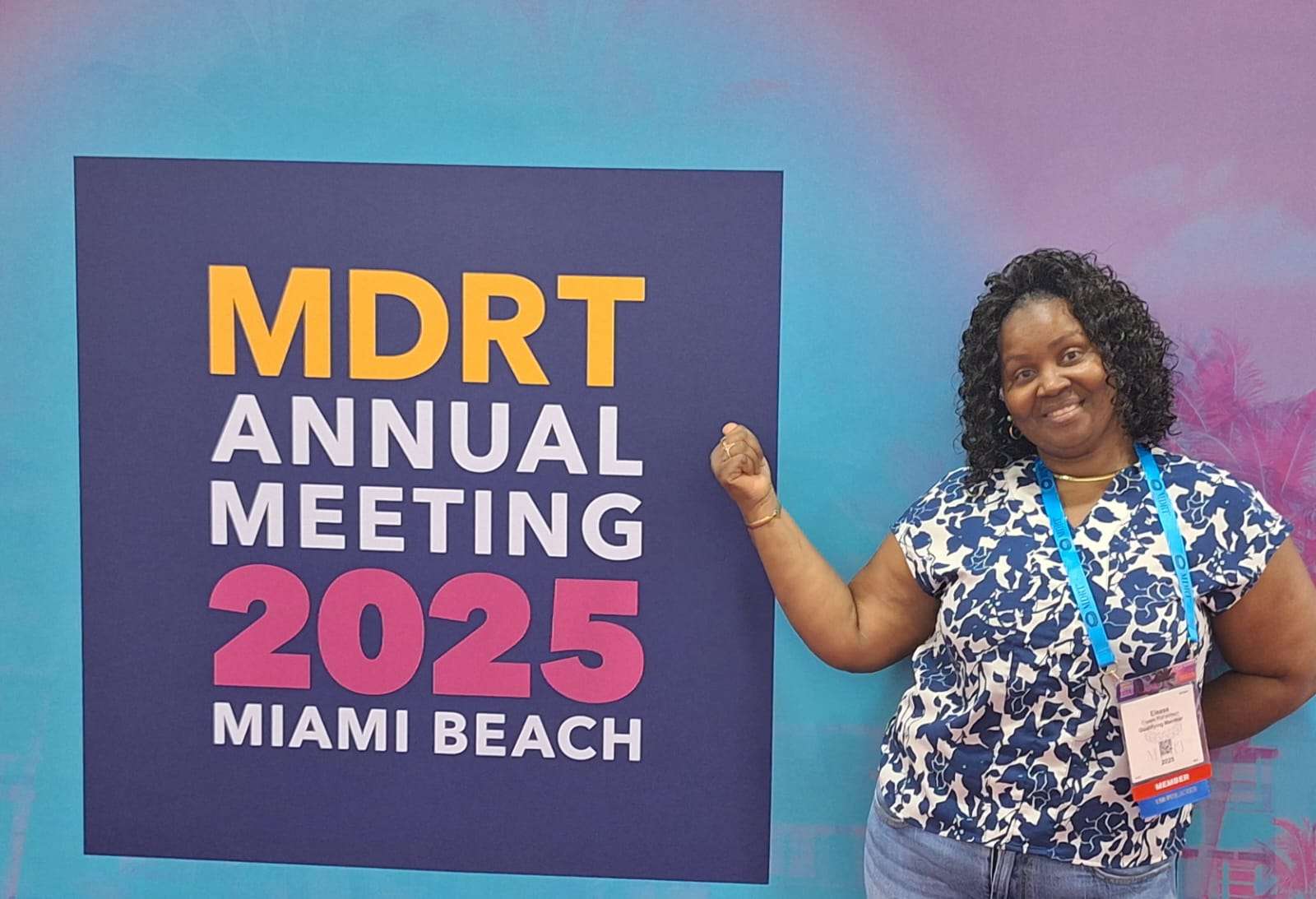 Lone Antiguan Insurance Manager Elease Richardson Represents at LAMP and MDRT