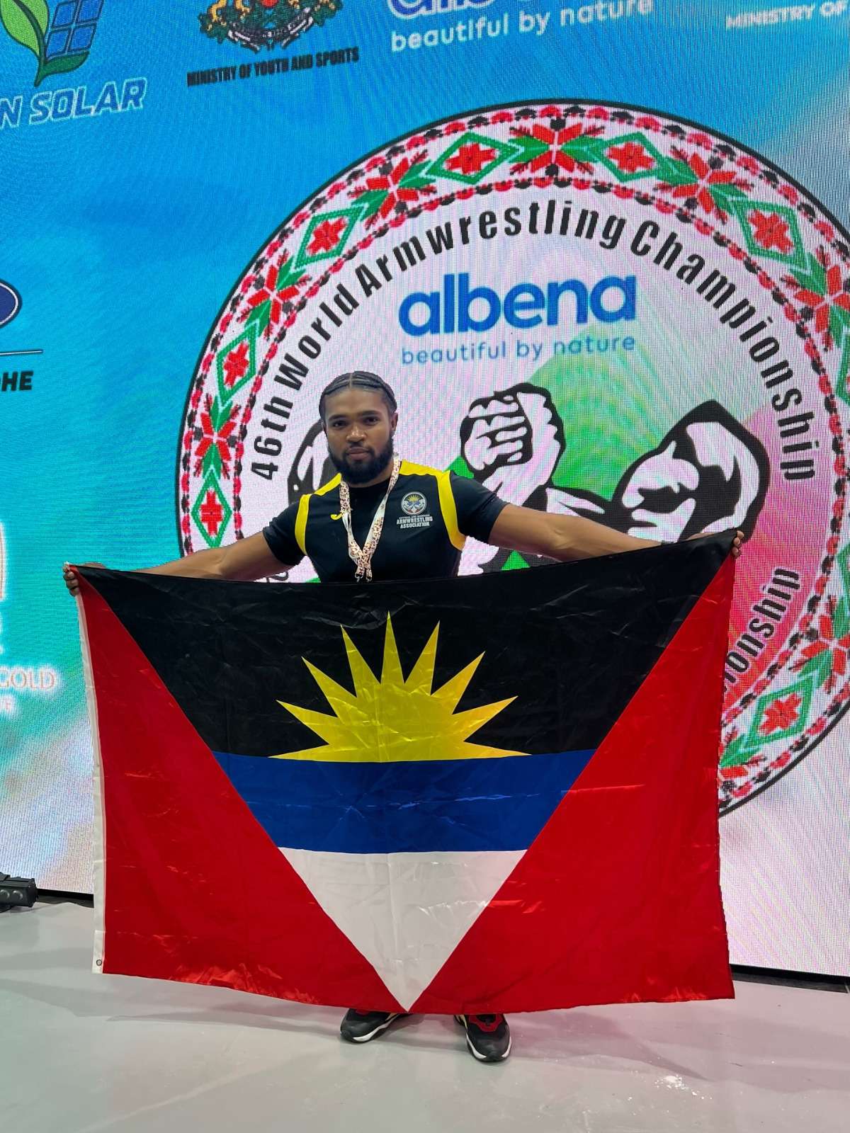 Antigua's Daniel Antonio Secures Top 10 Finish at World Arm-wrestling Championships
