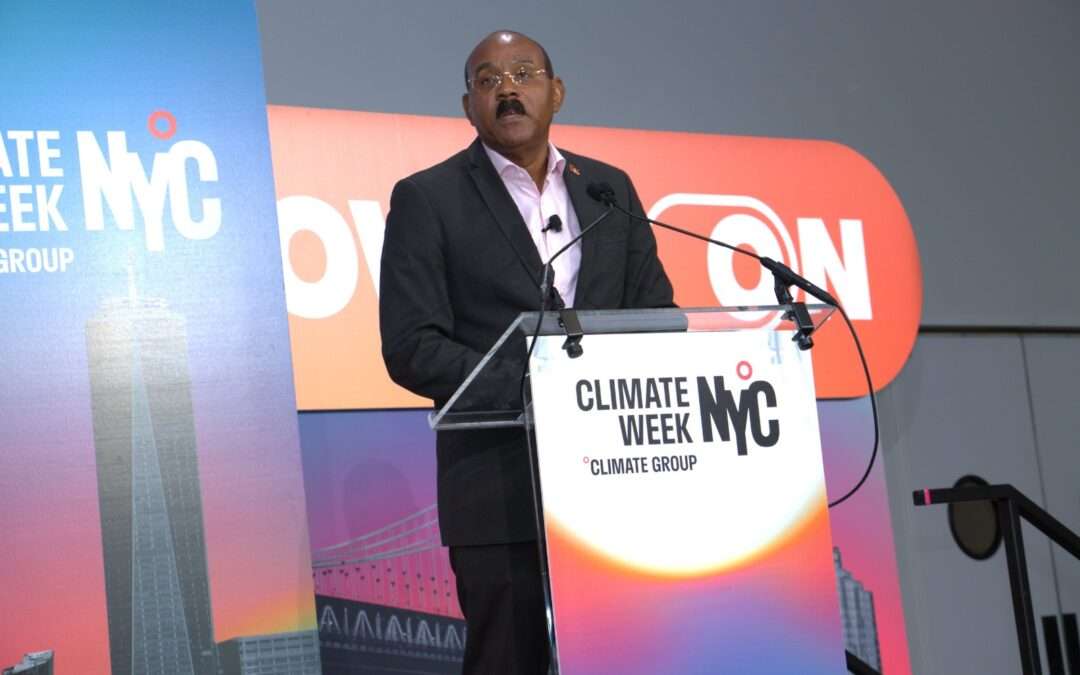 “We Did Not Create This Crisis, Yet We Pay”: Antigua and Barbuda Leader at Climate Week NYC