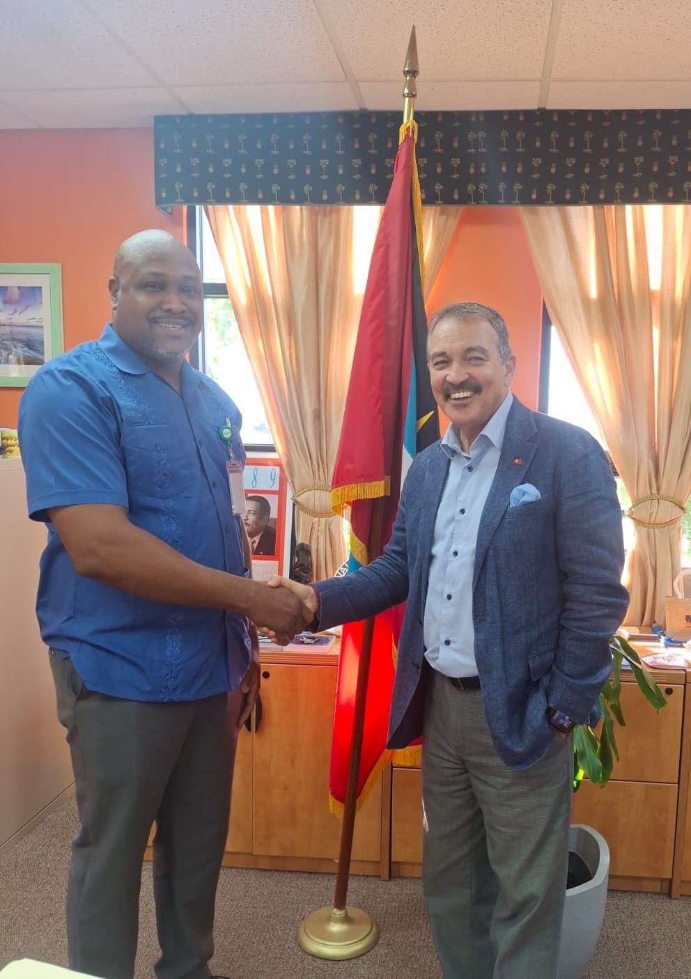 Minister Fernandez Congratulates ABAA’s Operations Manager on International Achievement