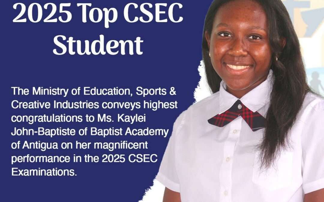 Kaylei John-Baptiste Tops 2025 CSEC Exams
