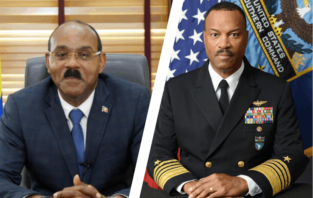PM Browne Reaffirms ‘Zone of Peace’ Stance During Visit by US Admiral Holsey