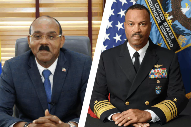 PM Browne Reaffirms ‘Zone of Peace’ Stance During Visit by US Admiral Holsey