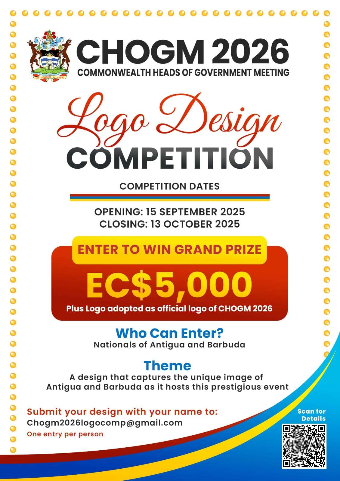 Winner of CHOGM Logo competition to be announced next month