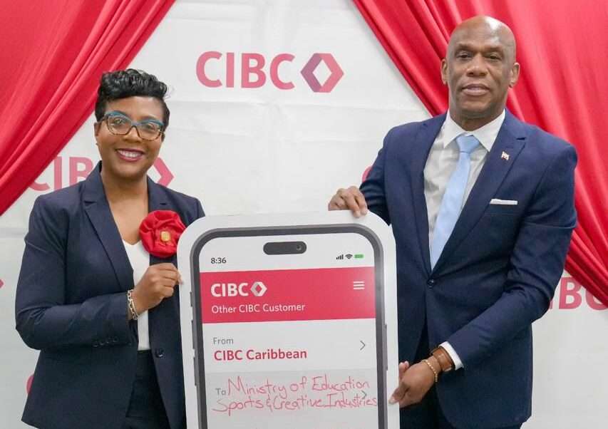 CIBC Caribbean presents $25,000 to Ministry of Education