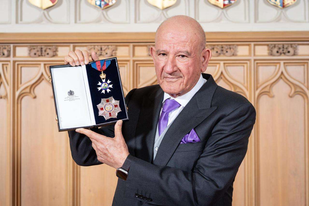 Aziz Hadeed Knighted by Prince William at Windsor Castle